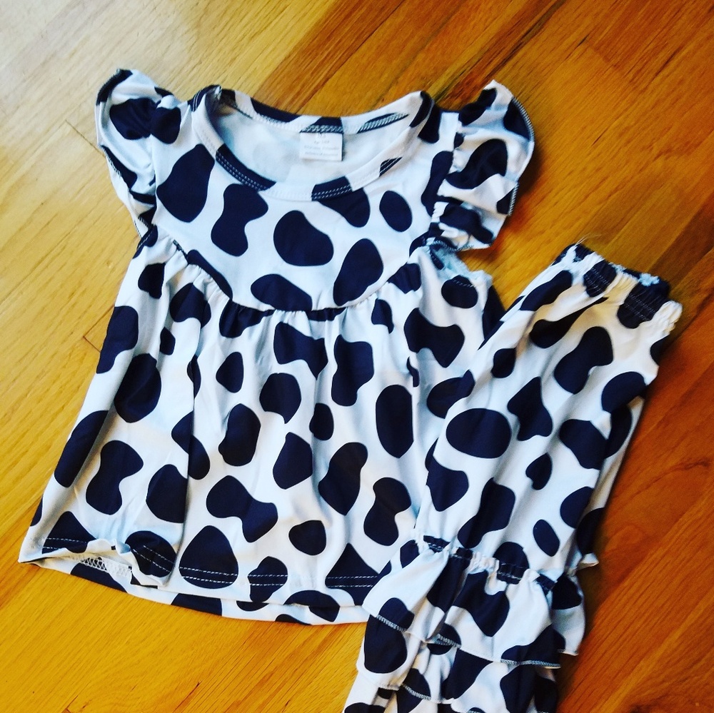 Cow print top only